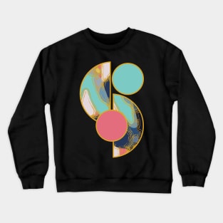 Bright vibrant modern earth tones colors unique original contemporary art 373 Abstract Crewneck Sweatshirt